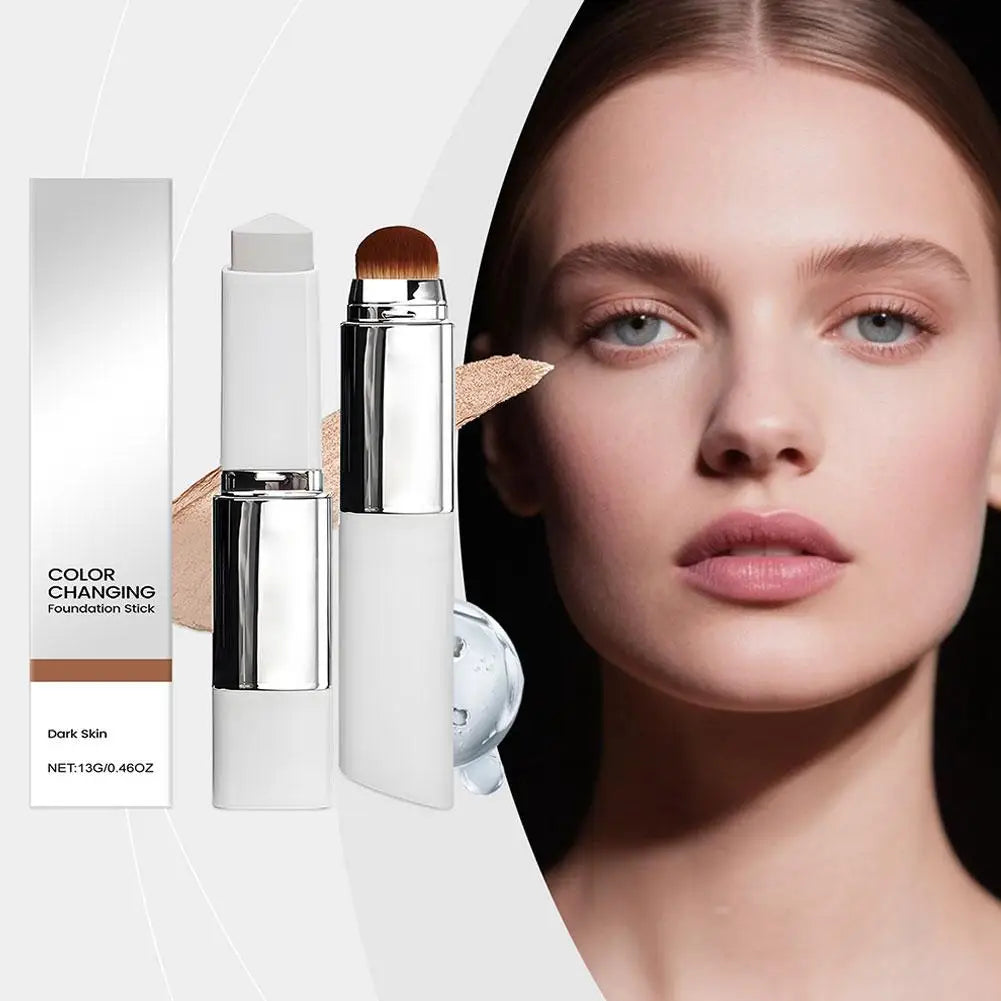 2-in-1 Color-Changing Foundation Brightening Foundation Color Changing for All Skin Types