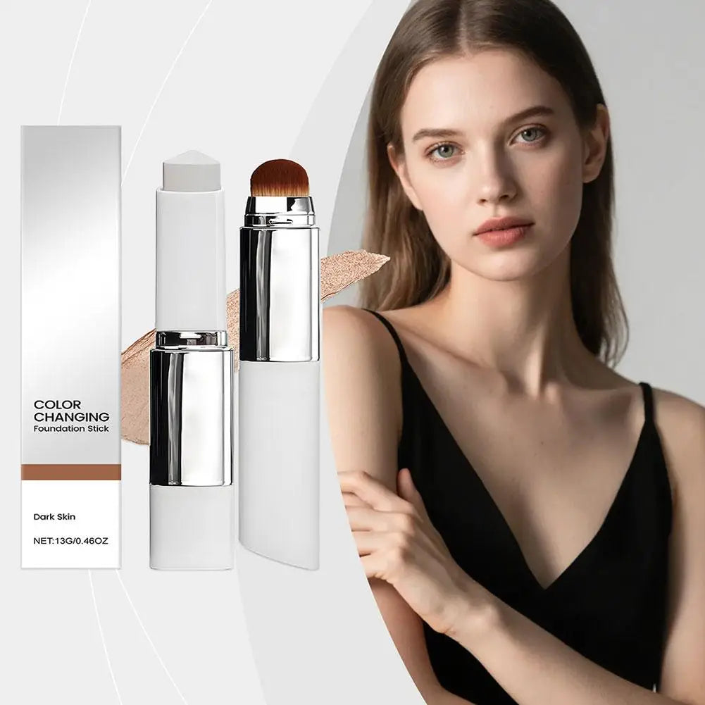 2-in-1 Color-Changing Foundation Brightening Foundation Color Changing for All Skin Types