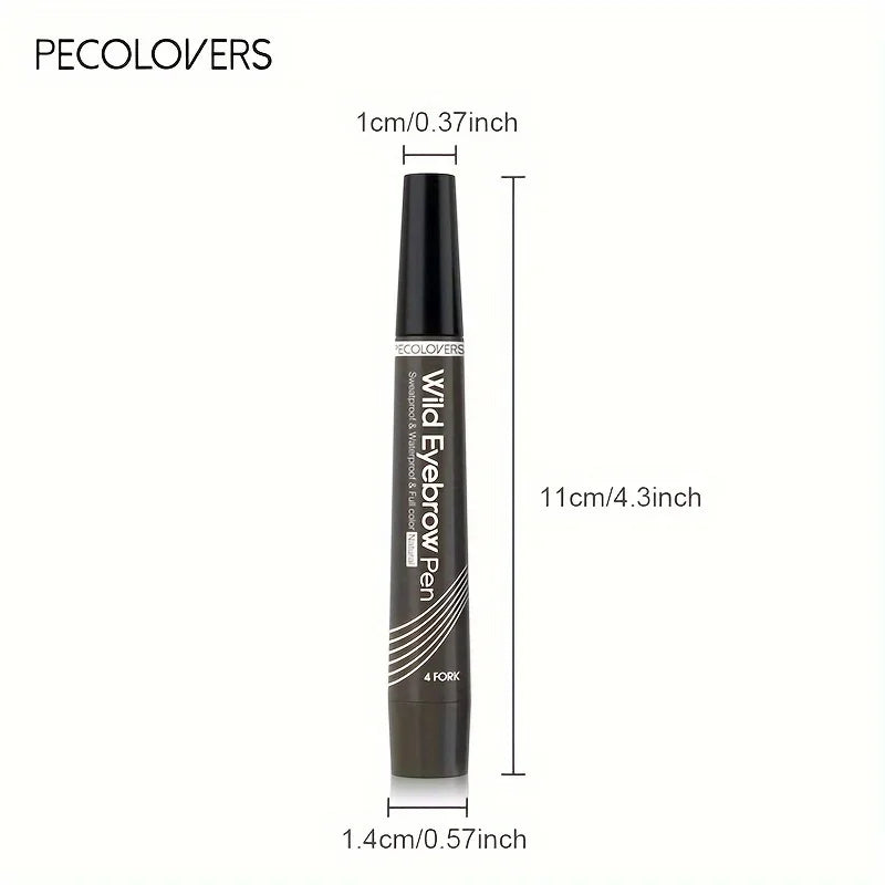 5 Colors Liquid Eyebrow Pen, Long Lasting Eyebrow Tattoo Pen, 4-splitted