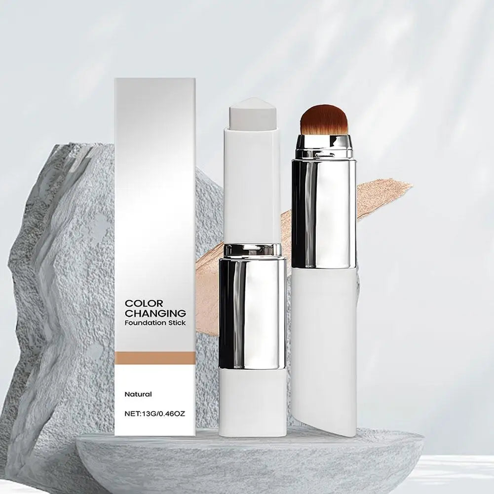 2-in-1 Color-Changing Foundation Brightening Foundation Color Changing for All Skin Types